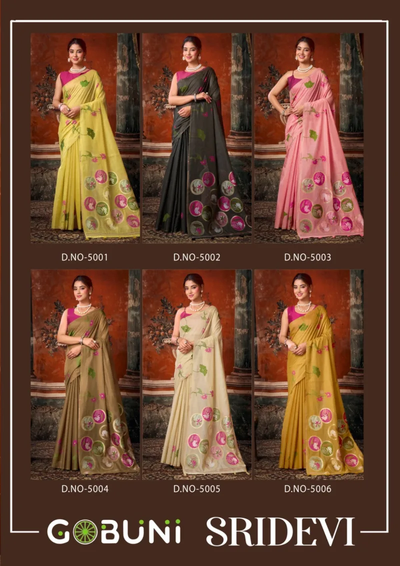 Sridevi by Gobuni Khadi cotton saree collections